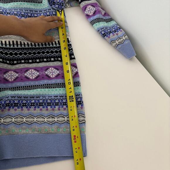 Talbots Cozy Fair Isle Crewneck Sweater size 1X Lambs Wool Preppy Warm Comfort - Picture 13 of 13